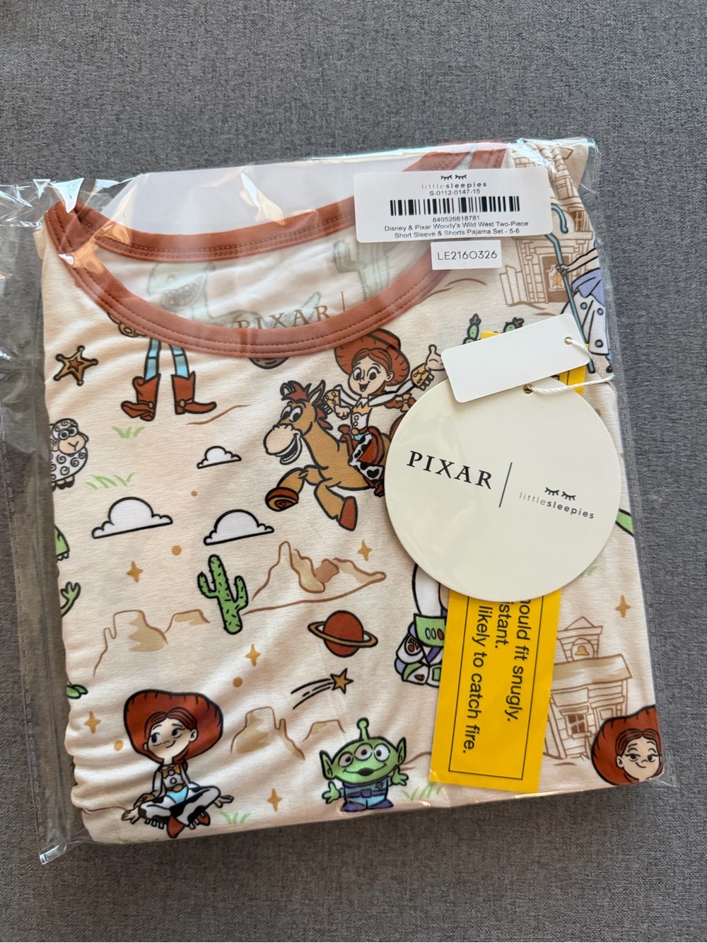 Little Sleepies Toy Story Woody's Wild West Two-Piece Pajama Set